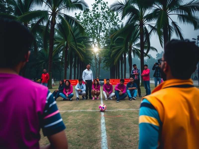 Ludhiana Dash Masters - Baisakhi Bhangra Challenge 2024 Ludhiana Dash Masters Baisakhi event showing players gathered in a Ludhiana park for a live tournament